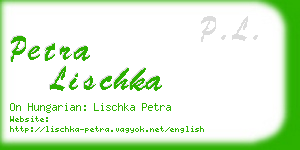 petra lischka business card